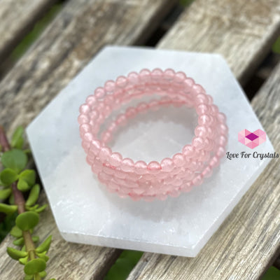 Rose Quartz 6Mm Bracelet (Aaaa) Bracelets & Bangles