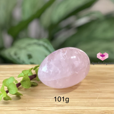 Rose Quartz Crystal Eggs 50Mm (Brazil) Aaa 101G Polished Stones