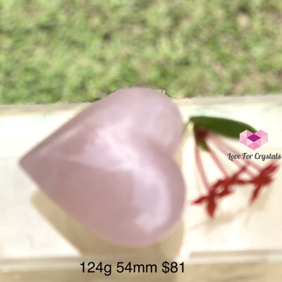 Rose Quartz Heart (Brazil) 94G 48Mm