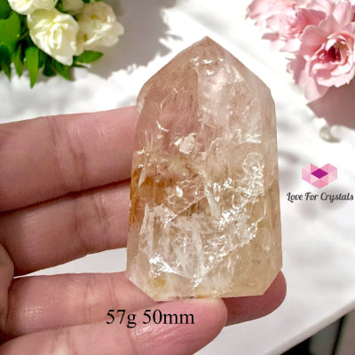 Rose Quartz Hematoid Free Form (Relationship Harmoniser) Brazil Very Rare! 57G 50Mm Raw Points