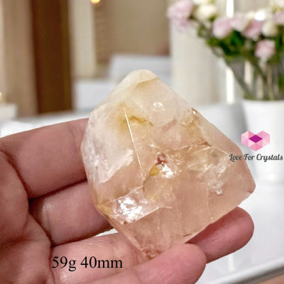 Rose Quartz Hematoid Free Form (Relationship Harmoniser) Brazil Very Rare! 59G 40Mm Raw Points