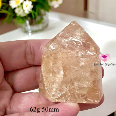 Rose Quartz Hematoid Free Form (Relationship Harmoniser) Brazil Very Rare! 62G 50Mm Raw Points