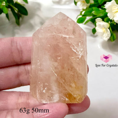 Rose Quartz Hematoid Free Form (Relationship Harmoniser) Brazil Very Rare! 63G 50Mm Raw Points