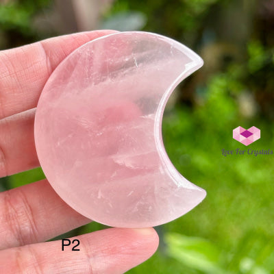 Rose Quartz Moon (45Mm) Photo 2 Polished Crystal