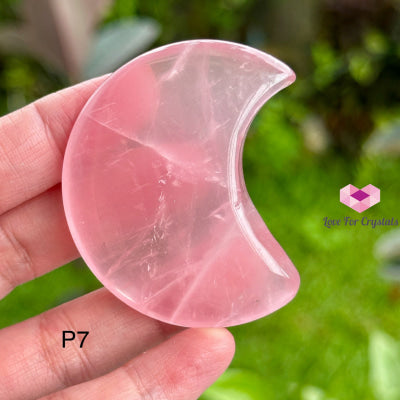 Rose Quartz Moon (45Mm) Photo 7 Polished Crystal