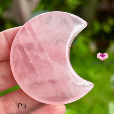 Rose Quartz Moon (45Mm) Photo 3 Polished Crystal