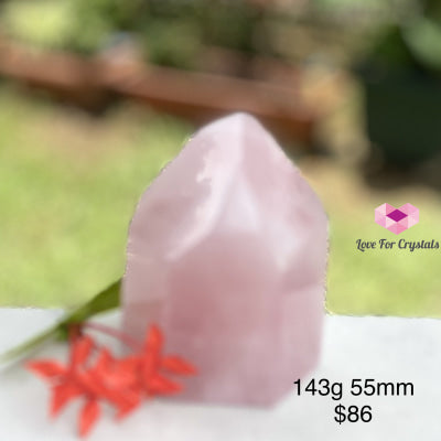 Rose Quartz Standing Point (Brazil) 143G 55Mm