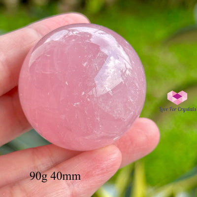 Rose Quartz (Star) Spheres 90G 40Mm