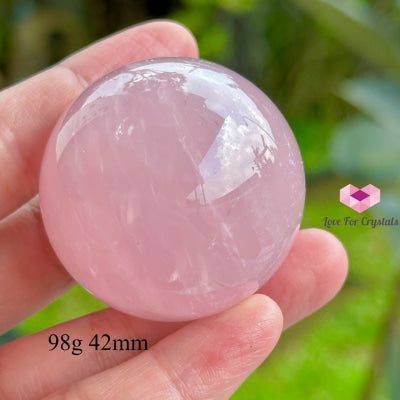 Rose Quartz (Star) Spheres 98G 42Mm