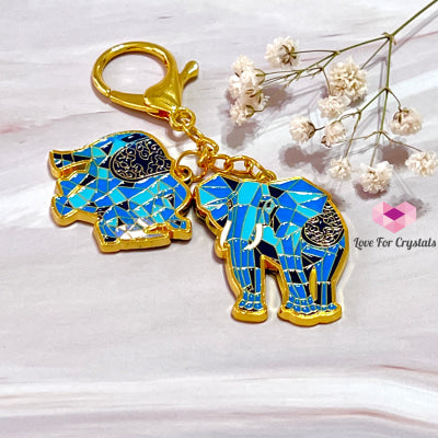Royal Elephant & Cosmic Rhino Amulet (Anti Burglary) Fengshui 2023 10Cm Keychain Keychain