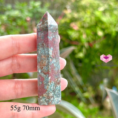 Ruby In Kyanite Tower Points 55G 70Mm Polished Crystals