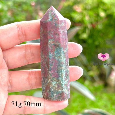 Ruby In Kyanite Tower Points 71G 70Mm Polished Crystals