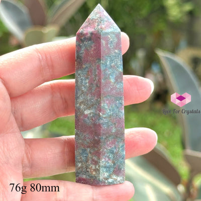 Ruby In Kyanite Tower Points 76G 80Mm Polished Crystals