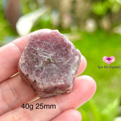 Ruby Record Keeper (Myanmar) 40G 25Mm Raw Crystals