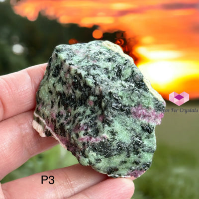 Ruby Zoisite Raw (Brazil) Photo 3 Crystals