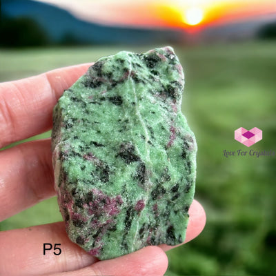 Ruby Zoisite Raw (Brazil) Photo 5 Crystals