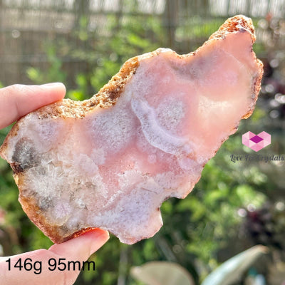 Sakura Agate Slab 146G 95Mm Polished Crystals