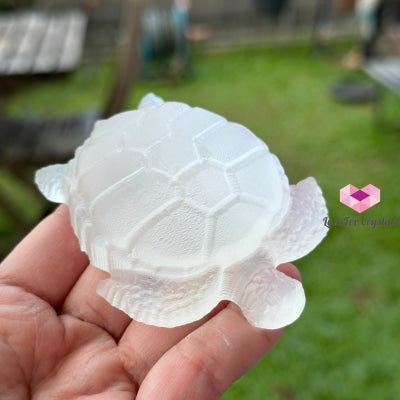 Selenite Carved Turtle 7Cm Crystals