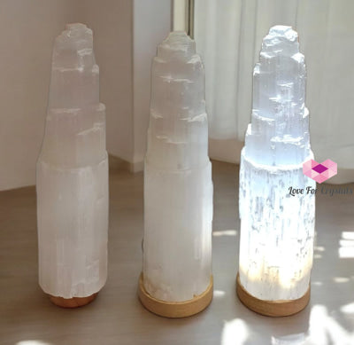 Selenite Lamp 14”