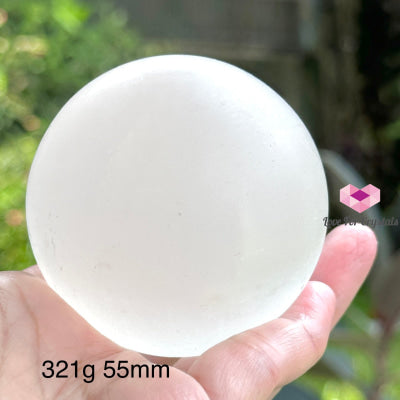 Selenite Sphere (Morocco) 321G 55Mm Crystal Ball