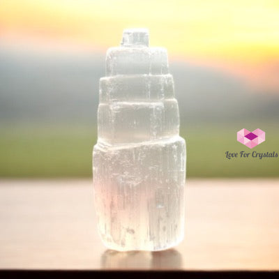 Selenite Tower 10Cm (Morocco)