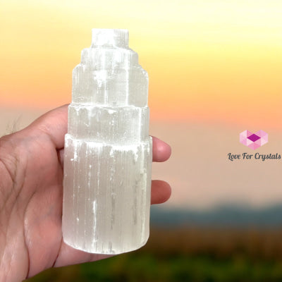 Selenite Tower 10Cm (Morocco)