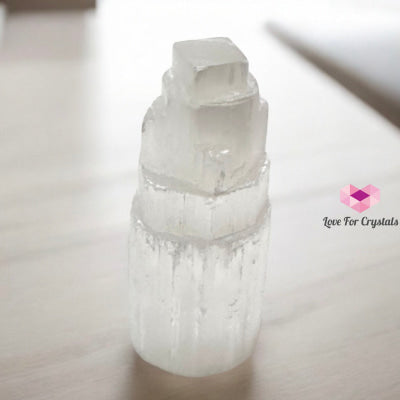 Selenite Tower 10Cm (Morocco)