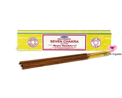 Seven Chakra Satya Incense Sticks Per Pack (15G 12 Sticks)