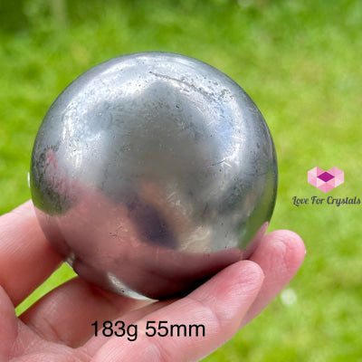 Shungite Sphere (Russia) 183G 55Mm Crystal Ball