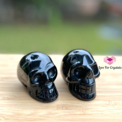 Skulls Crystal Carved 50Mm Black Onyx (Per Piece) Carving