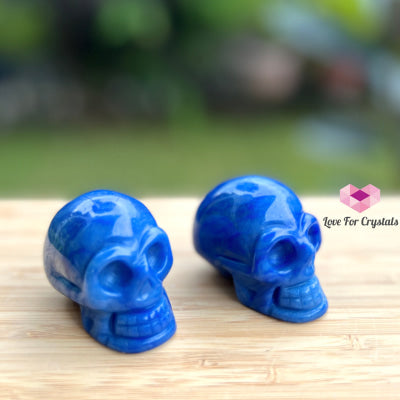 Skulls Crystal Carved 50Mm Blue Quartz (Per Piece) Carving