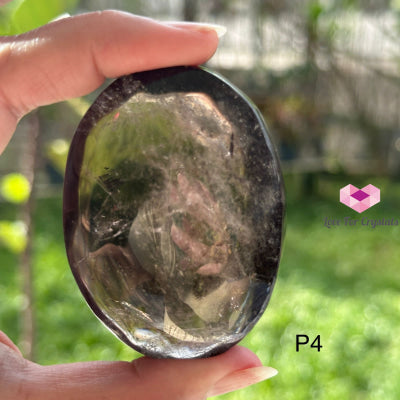 Smoky Quartz Palm Stone Aaa (Brazil) Photo 4 - 60Mm Crystal Polished