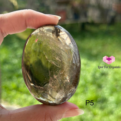 Smoky Quartz Palm Stone Aaa (Brazil) Photo 5 - 60Mm Crystal Polished