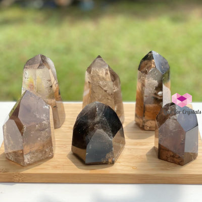 Smoky Quartz Polished Points Aaa (Brazil)