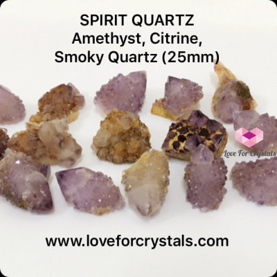 Spirit Quartz (Cactus Quartz) Amethyst Citrine Smoky (South Africa) Raw Stones