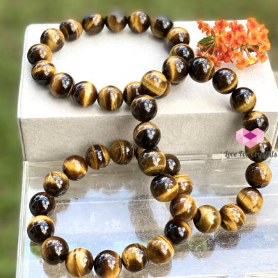 Tigers Eye 12Mm Bracelet Bracelets & Bangles