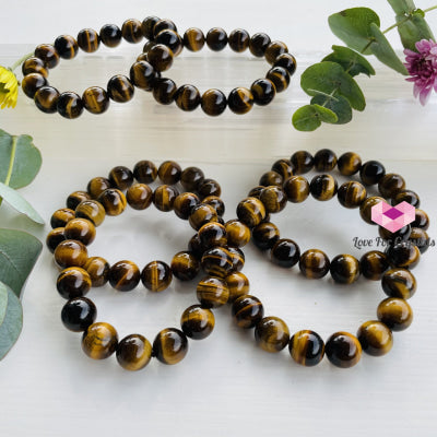 Tigers Eye 12Mm Bracelet Bracelets & Bangles