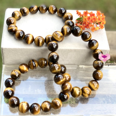 Tigers Eye 12Mm Bracelet Bracelets & Bangles