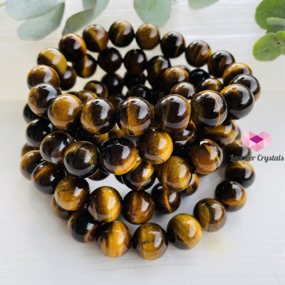 Tigers Eye 12Mm Bracelet Bracelets & Bangles