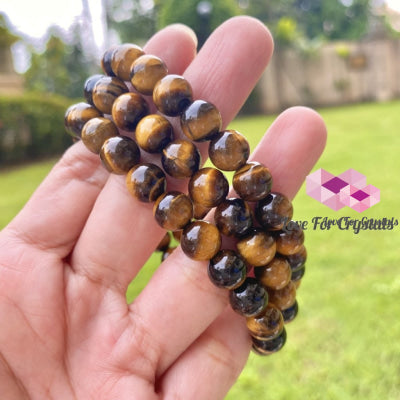 Tigers Eye Gemstone Energy Bracelet (Confidence) 8Mm