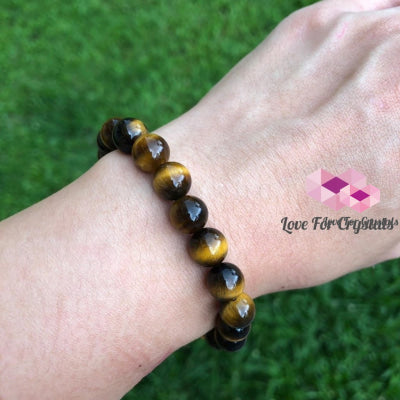 Tigers Eye Gemstone Energy Bracelet (Confidence) 8Mm