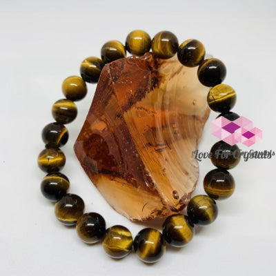 Tigers Eye Gemstone Energy Bracelet (Confidence) 8Mm