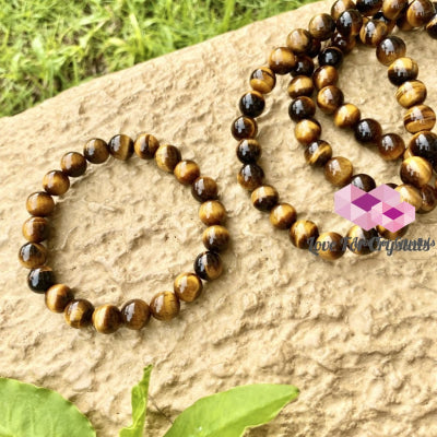 Tigers Eye Gemstone Energy Bracelet (Confidence) 8Mm