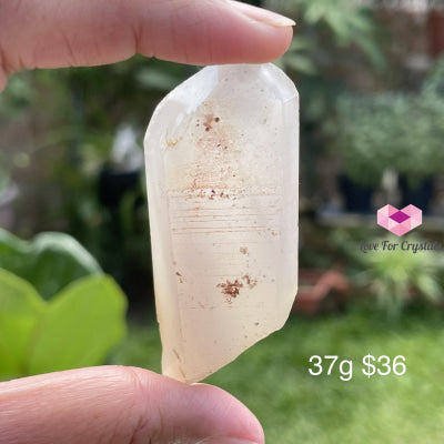 White Phantom Quartz Point (Brazil) Super Rare