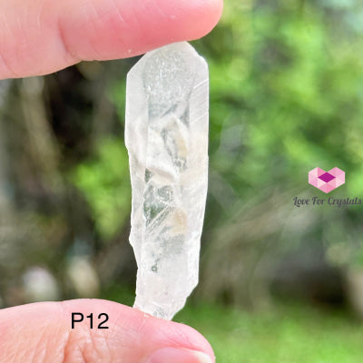 White Phantom Raw Point (Brazil) 40-50Mm Photo 12 Crystals