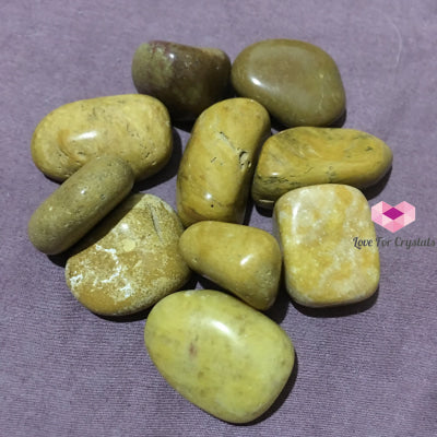 Yellow Agate Tumbled (Brazil) Stones