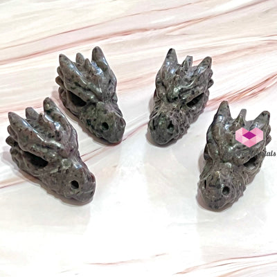 Yooperlite Dragon Head Carving (80Mm)